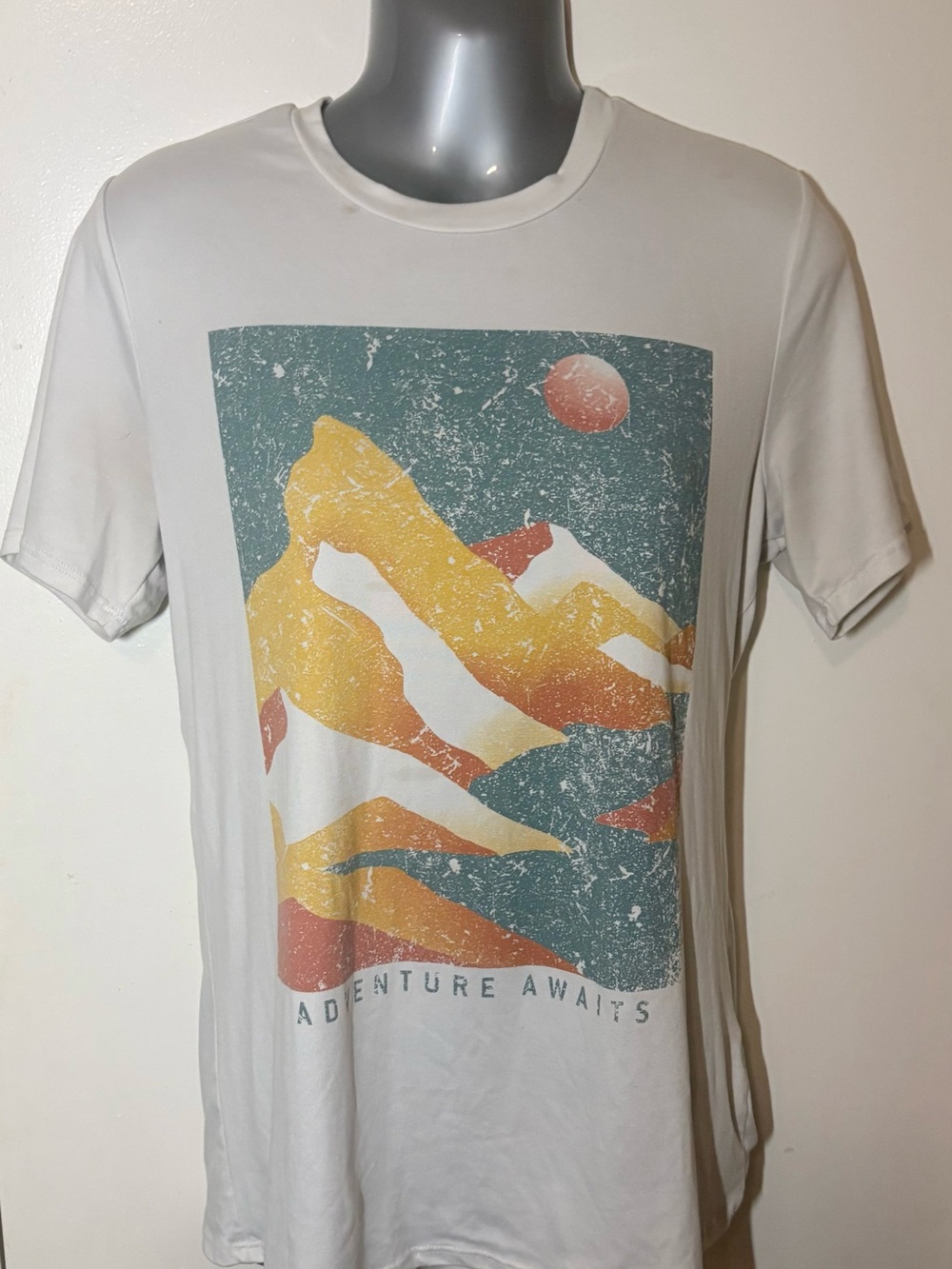 Altar'd State Mountain Graphic Tee Shirt Adventure Awaits Woman’s Size Small